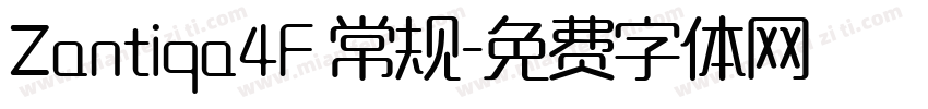 Zantiqa4F 常规字体转换